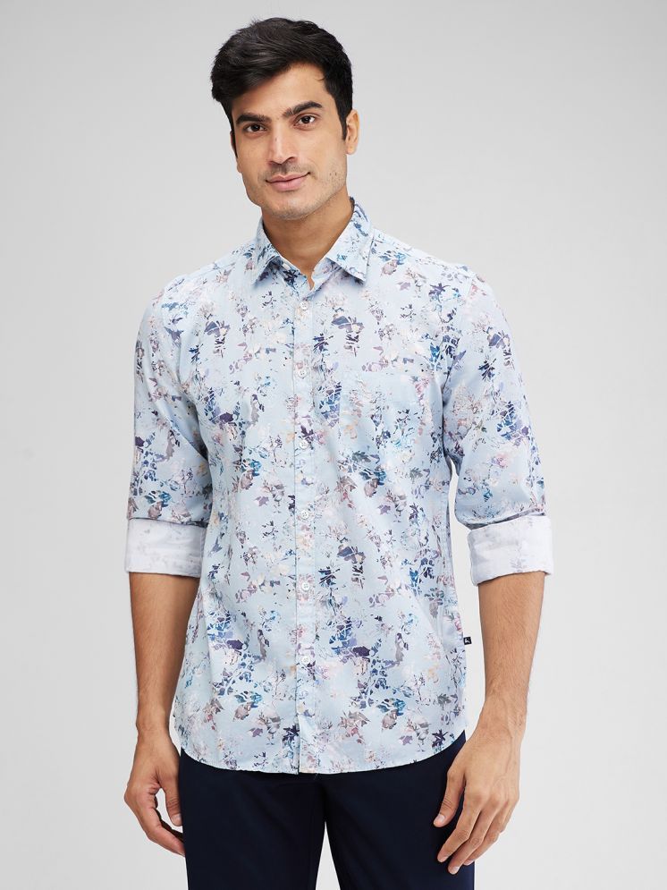     			Parx 100% Cotton Slim Fit Printed Full Sleeves Men's Casual Shirt - Blue ( Pack of 1 )