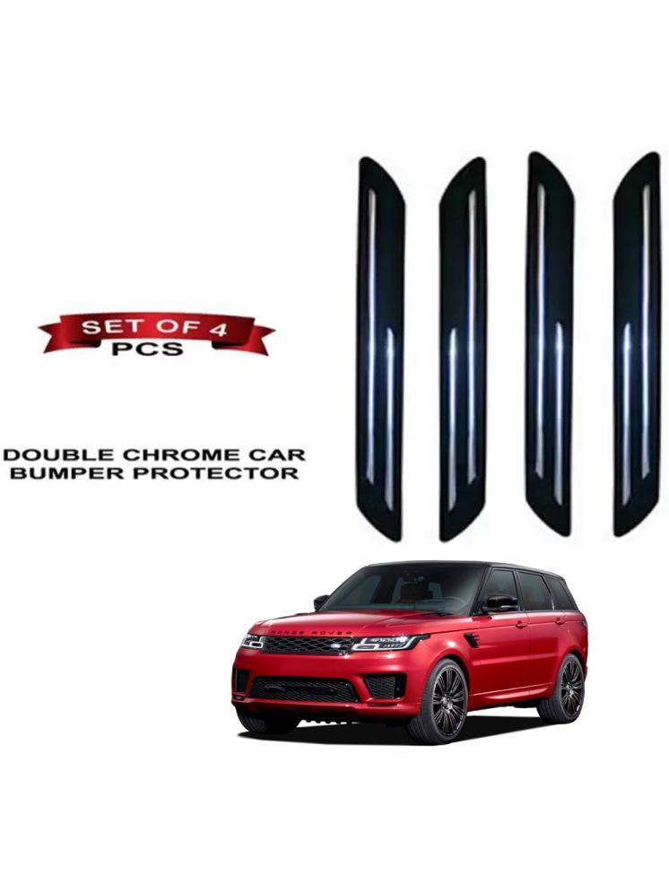     			RONISH Rubber Car Bumper Protector Guard (Double Chrome) For Range Rover Range Rover Sport