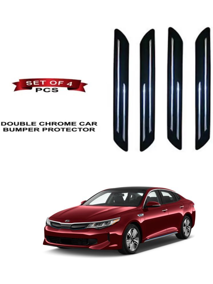     			RONISH Rubber Car Bumper Protector Guard (Double Chrome) For Kia Optima