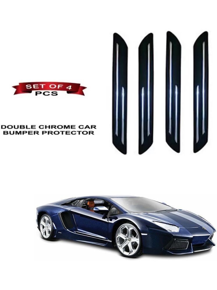     			RONISH Rubber Car Bumper Protector Guard (Double Chrome) For Lamborghini Aventador