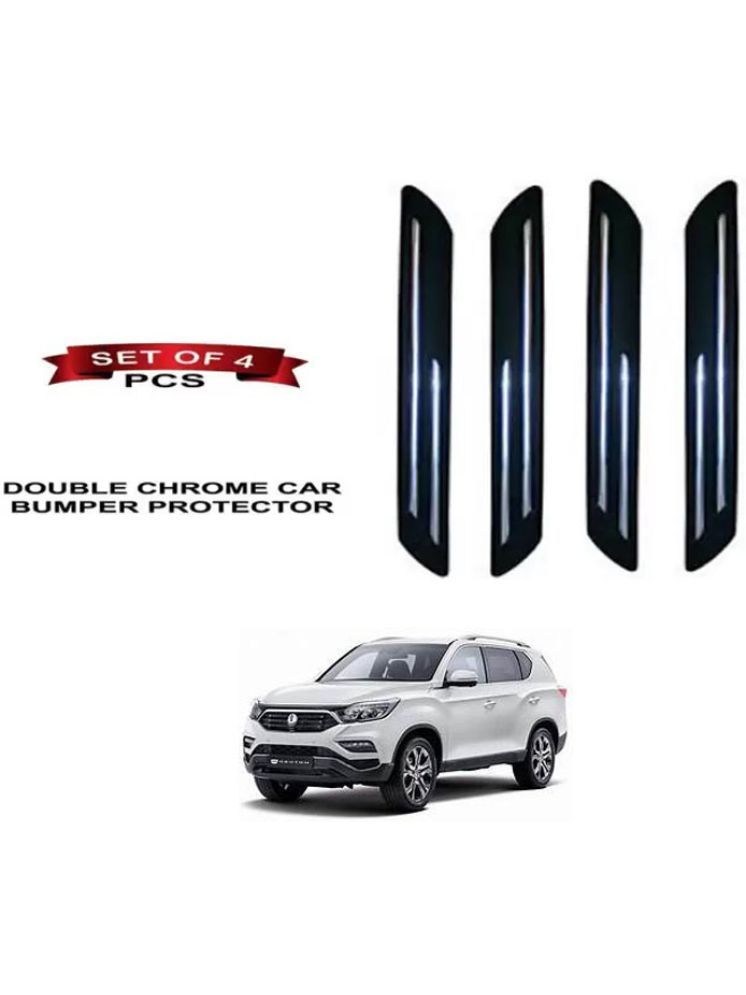     			RONISH Rubber Car Bumper Protector Guard (Double Chrome) For Mahindra XUV 700