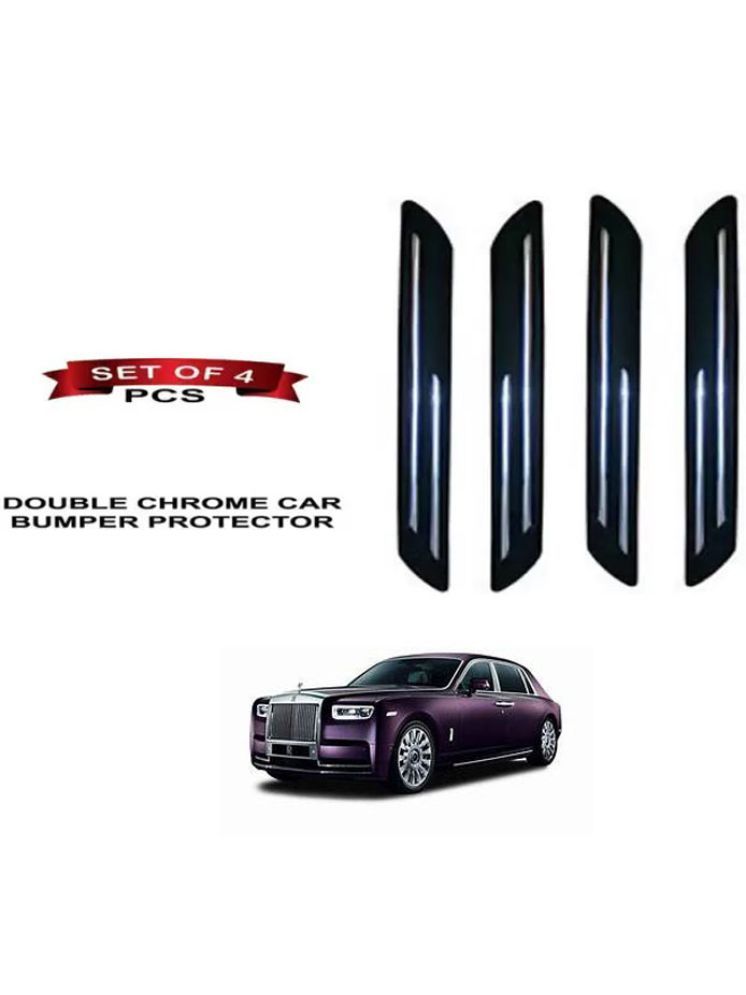     			RONISH Rubber Car Bumper Protector Guard (Double Chrome) For Rolls Royce Phantom