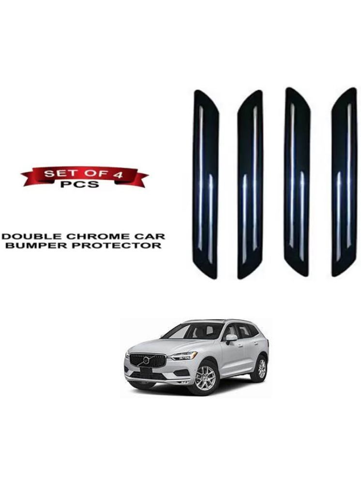     			RONISH Rubber Car Bumper Protector Guard (Double Chrome) For Volvo XC60