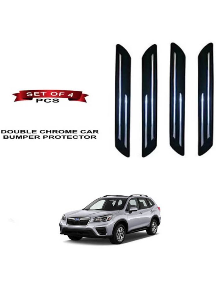     			RONISH Rubber Car Bumper Protector Guard (Double Chrome) For Subaru Forester