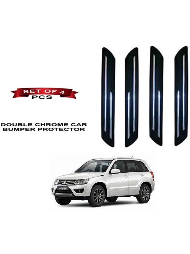     			RONISH Rubber Car Bumper Protector Guard (Double Chrome) For Maruti Suzuki Grand Vitara