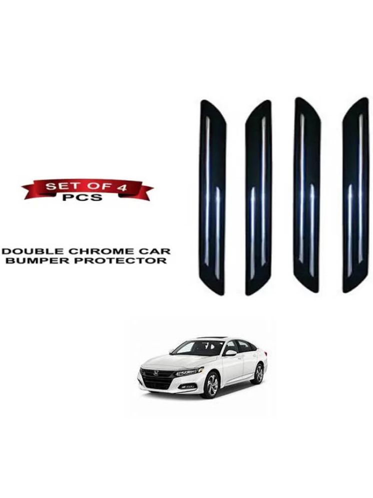     			RONISH Rubber Car Bumper Protector Guard (Double Chrome) For Honda Accord