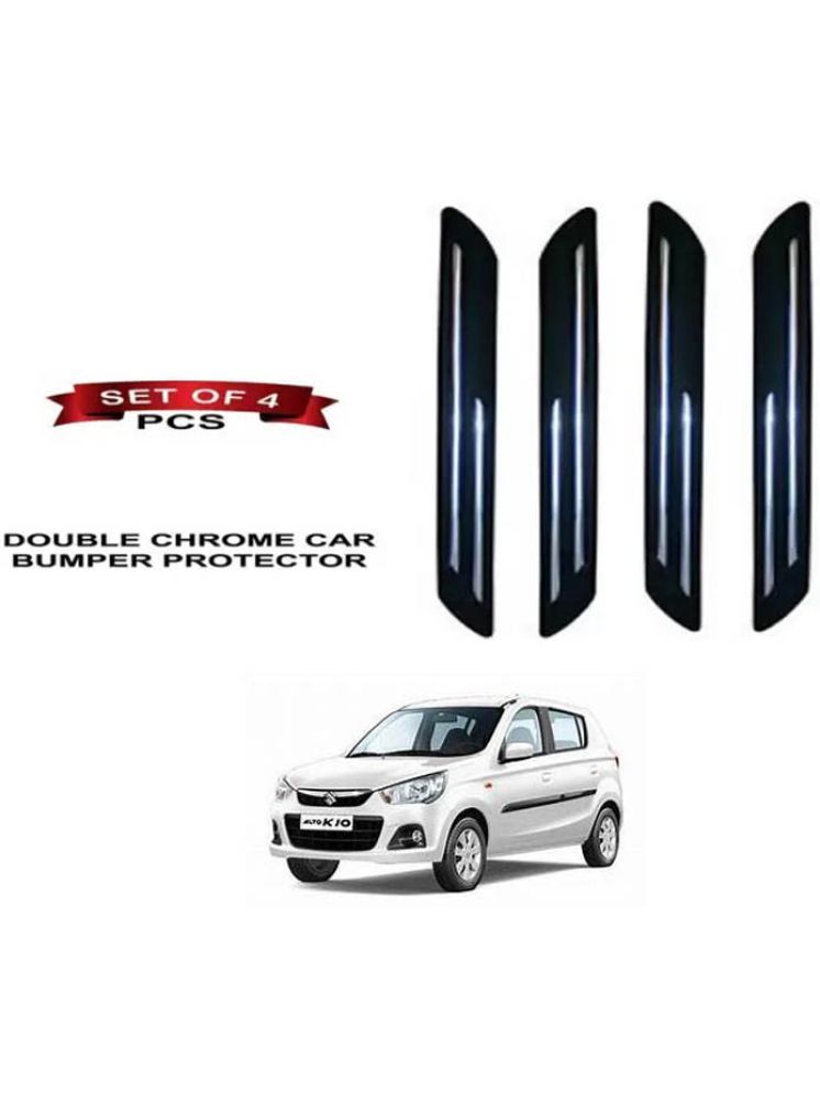     			RONISH Rubber Car Bumper Protector Guard (Double Chrome) For Maruti Suzuki Alto K10