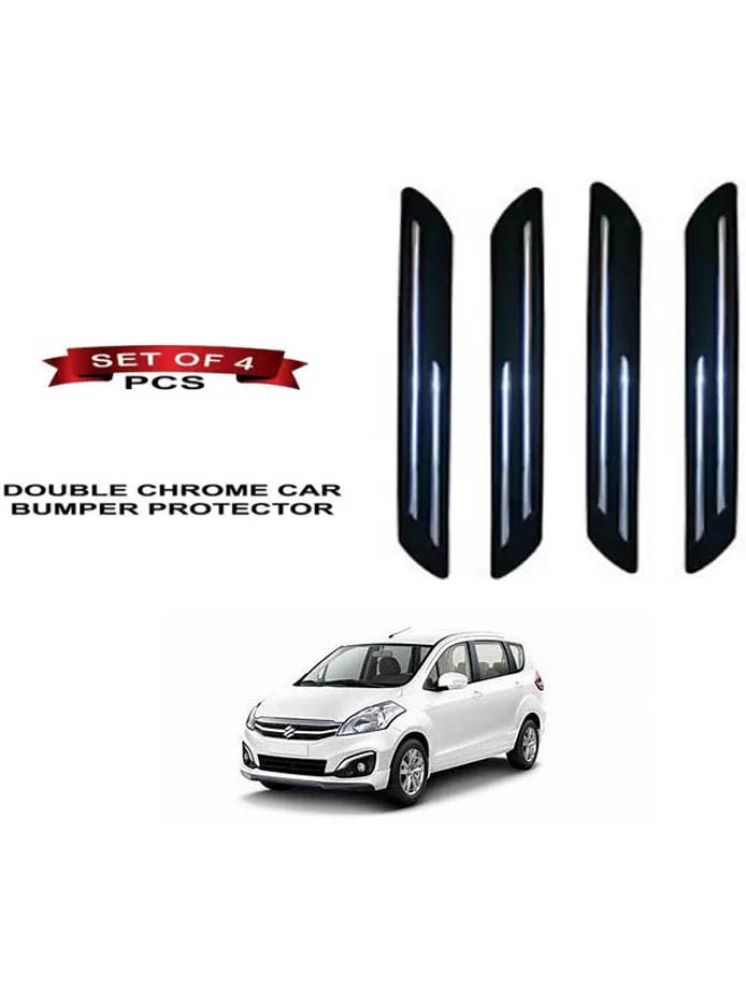     			RONISH Rubber Car Bumper Protector Guard (Double Chrome) For Maruti Suzuki Ertiga