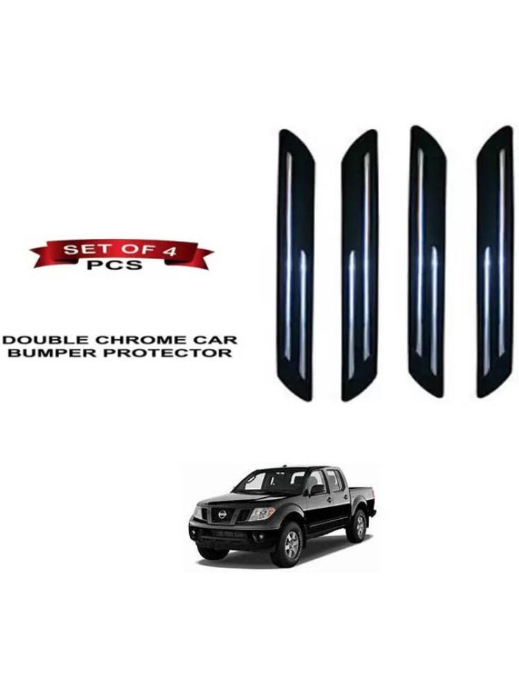     			RONISH Rubber Car Bumper Protector Guard (Double Chrome) For Nissan Frontier