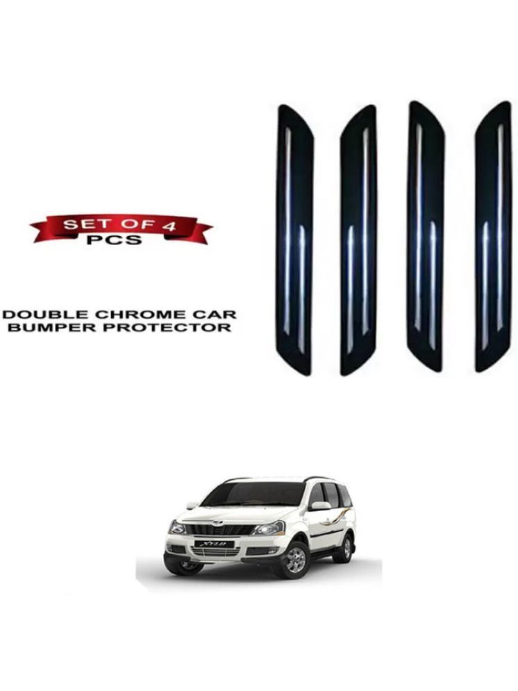     			RONISH Rubber Car Bumper Protector Guard (Double Chrome) For Mahindra Yaris