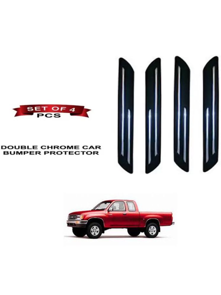     			RONISH Rubber Car Bumper Protector Guard (Double Chrome) For Toyota T100