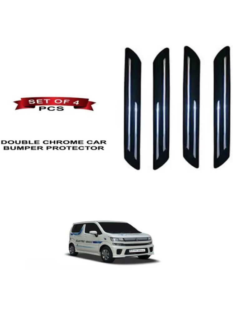     			RONISH Rubber Car Bumper Protector Guard (Double Chrome) For Maruti Suzuki WagonR Electric Vehicle