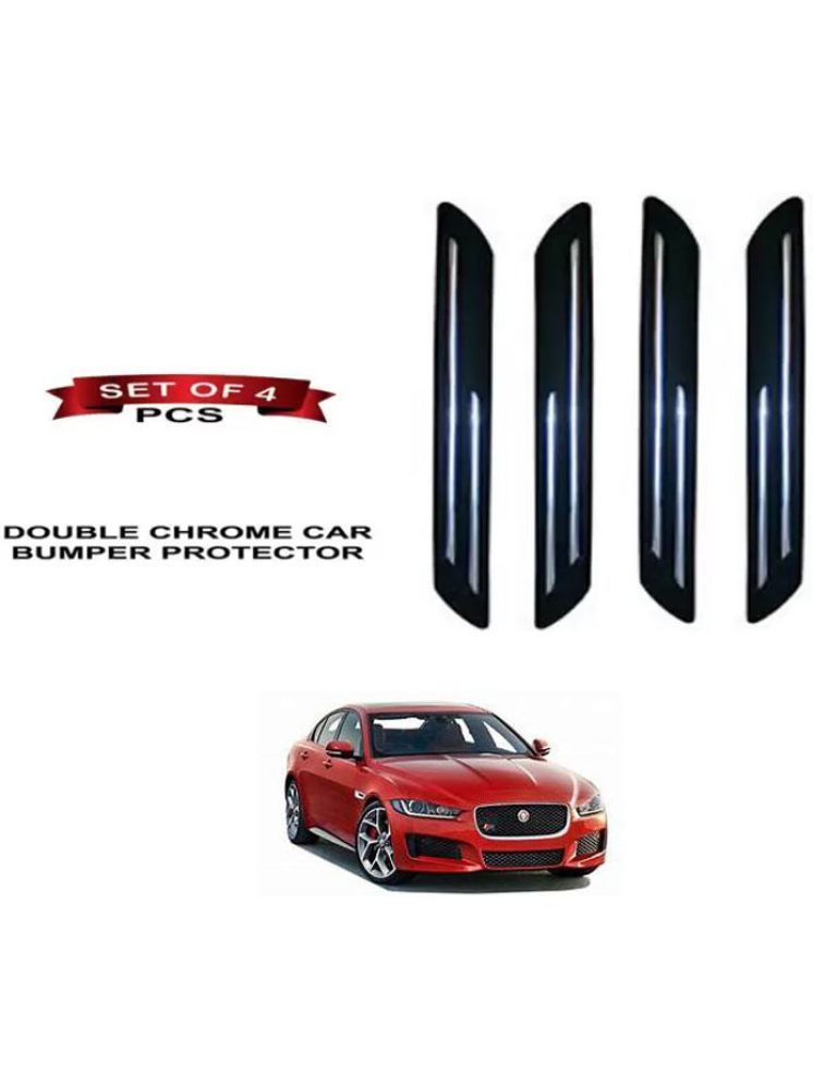     			RONISH Rubber Car Bumper Protector Guard (Double Chrome) For Jaguar XE