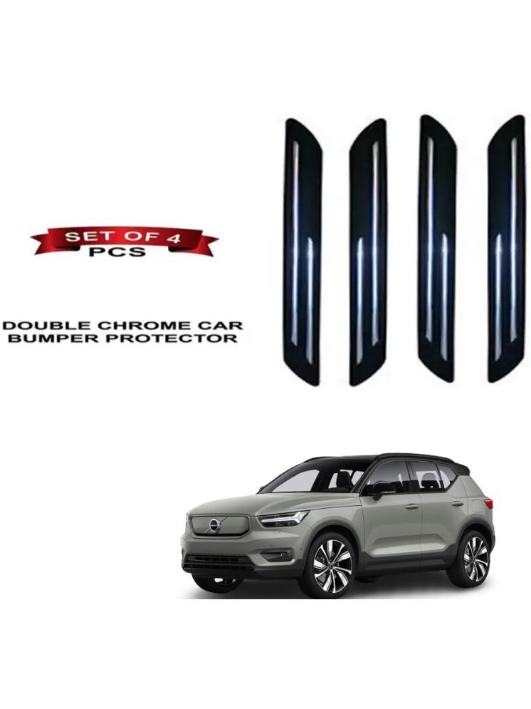     			RONISH Rubber Car Bumper Protector Guard (Double Chrome) For Volvo XC40 Recharge EV