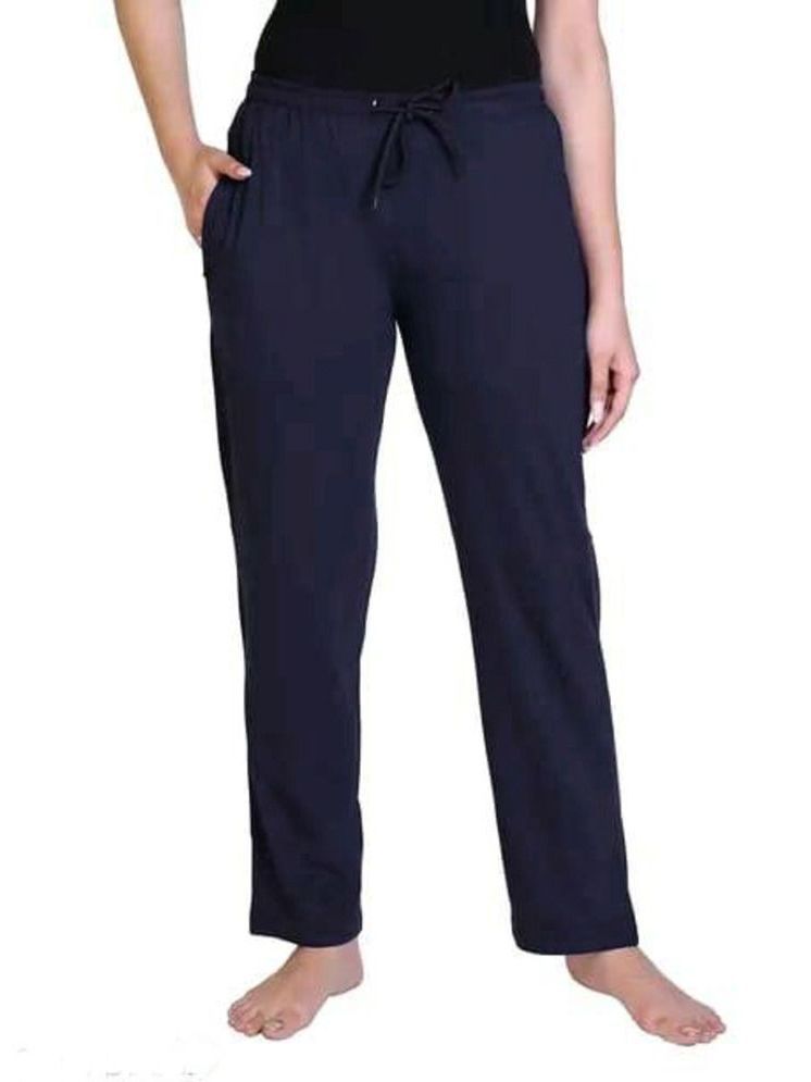     			Whyme Fashion Navy Cotton Regular Women's Casual Pants ( Pack of 1 )