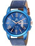 Hemt Blue Leather Analog Men's Watch