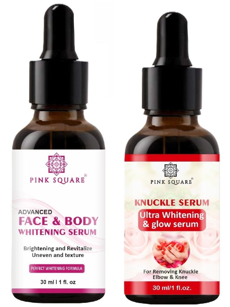     			Advance Face and Body Whitening Serum & Knuckle Serum - Ultra Whitening & Glowing Skin (Each,30ml) - Set of 2 Items