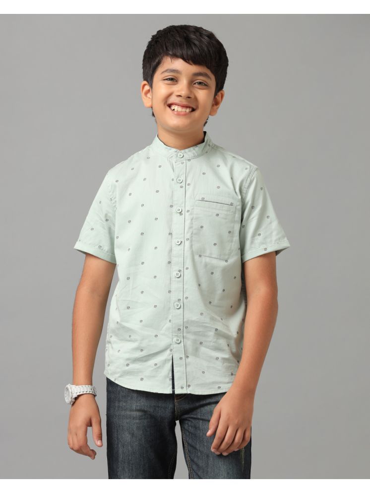     			Under Fourteen Only 100% Cotton Half Sleeves Shirt ( Green )