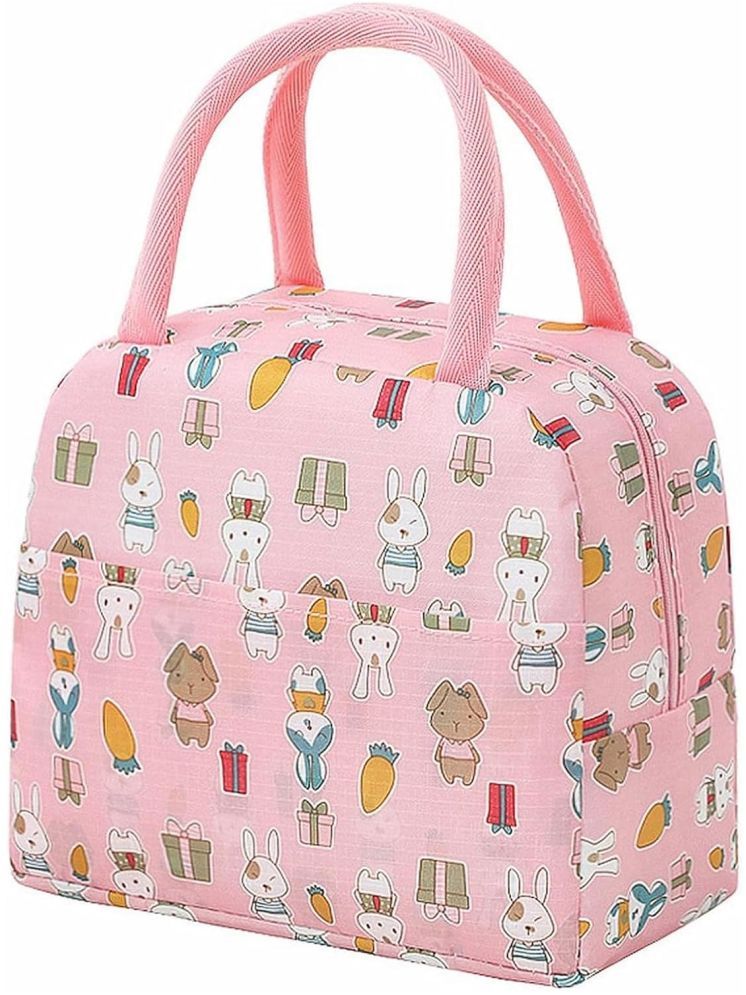     			House Of Quirk Pink Lunch Bag ( 1 Pc )