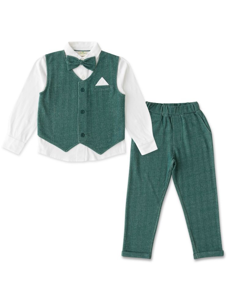     			Juscubs Pack of 1 Boys Cotton Shirt & Pants ( Green )