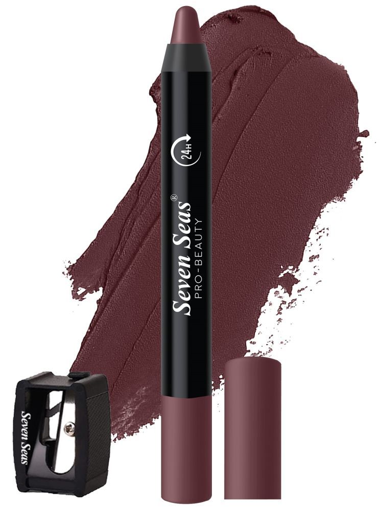     			Seven Seas Matte Mood Non Transfer Crayon Lipstick (Choco Mud 3.5g)