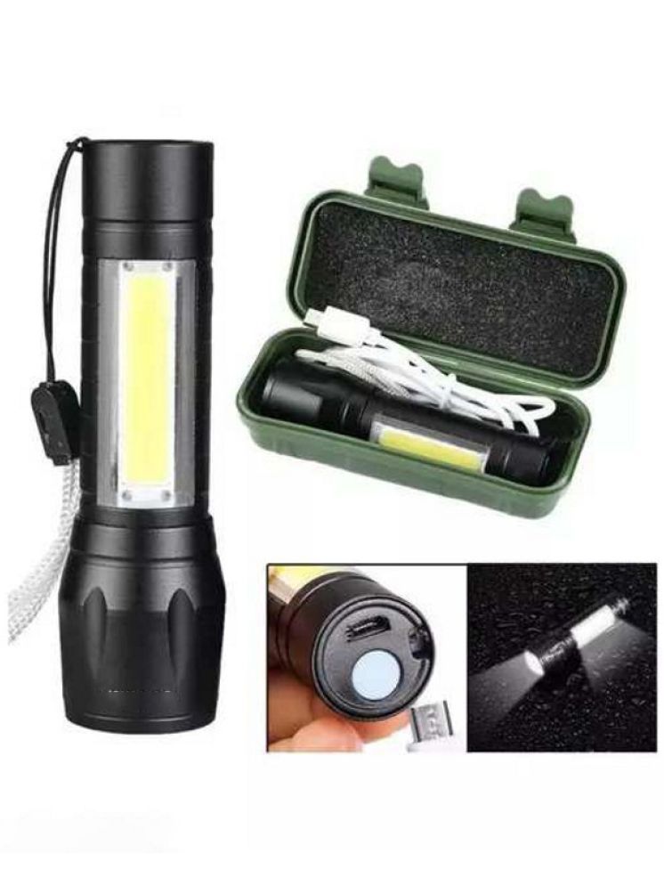     			VM SHOPPING MALL - 4W Rechargeable Flashlight Torch ( Pack of 1 )