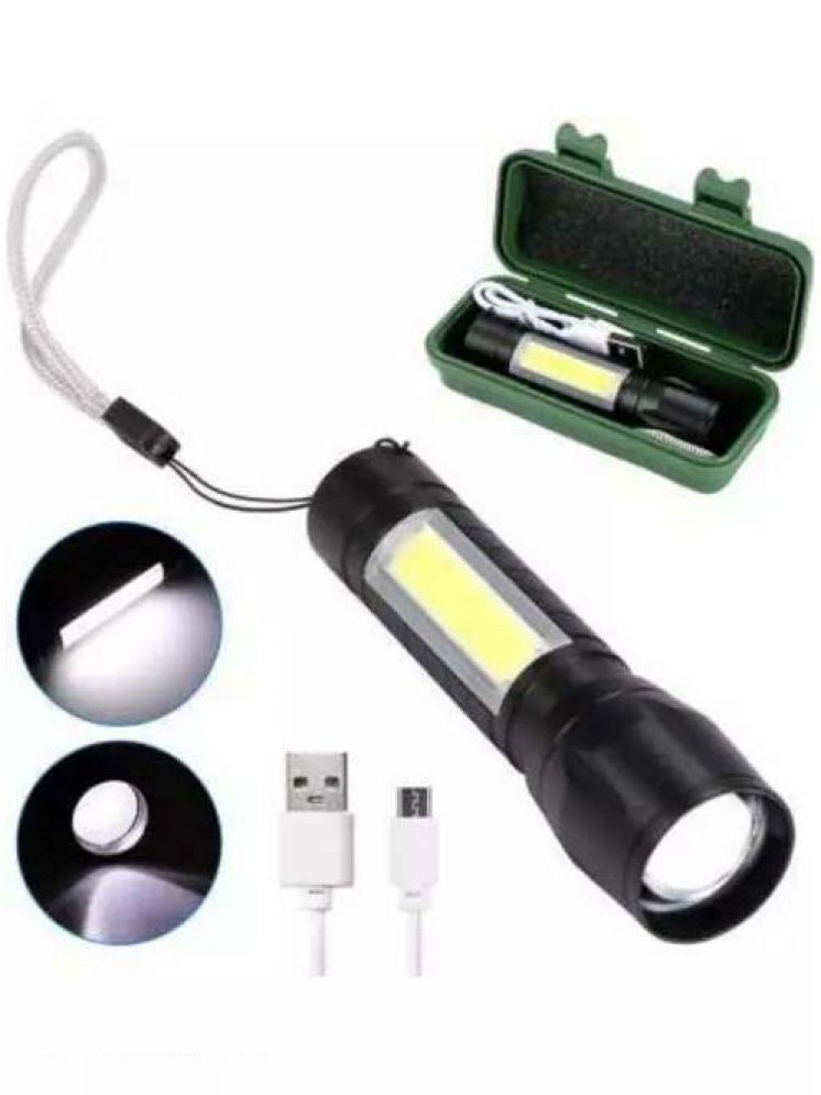     			VM SHOPPING MALL - 4W Rechargeable Flashlight Torch ( Pack of 1 )