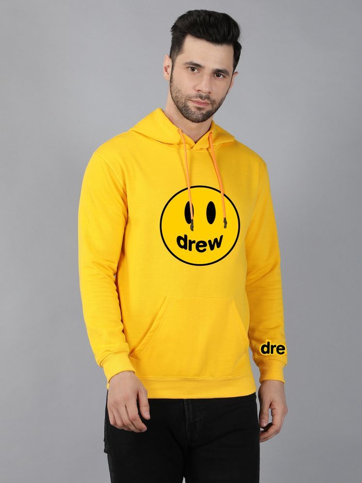     			fashion and youth Cotton Blend Hooded Men's Sweatshirt - Yellow ( Pack of 1 )