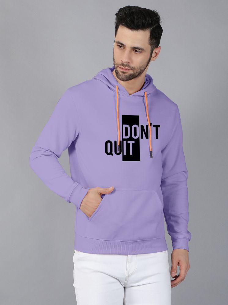     			fashion and youth Cotton Blend Hooded Men's Sweatshirt - Purple ( Pack of 1 )