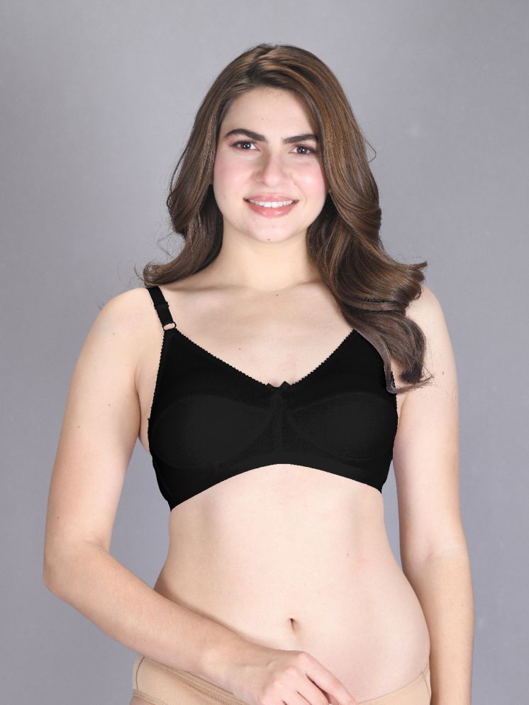     			lux venus Black Cotton Non Padded Women's Everyday Bra ( Pack of 1 )