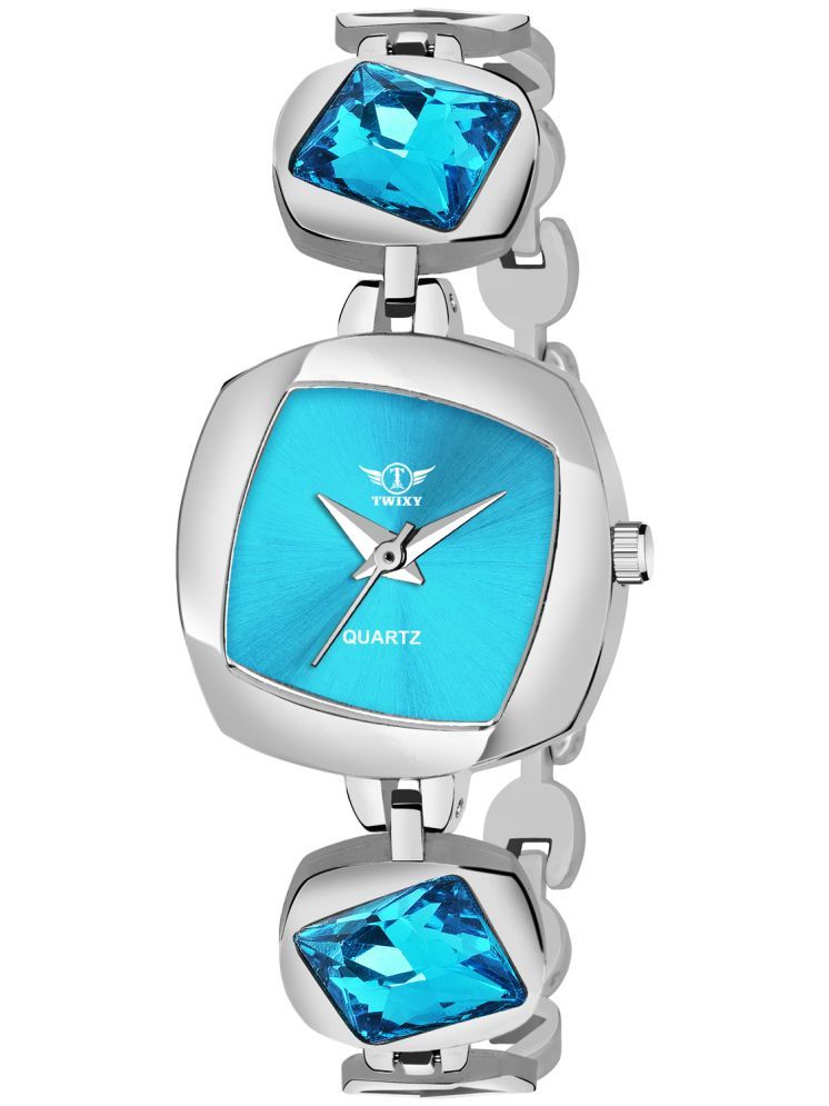     			twixy Silver Metal Analog Womens Watch