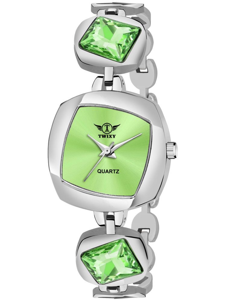     			twixy Silver Metal Analog Womens Watch