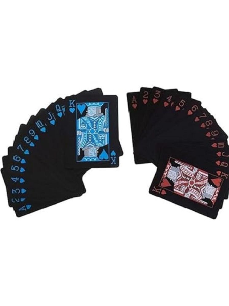     			Bluedeal Black Plastic Playing Cards