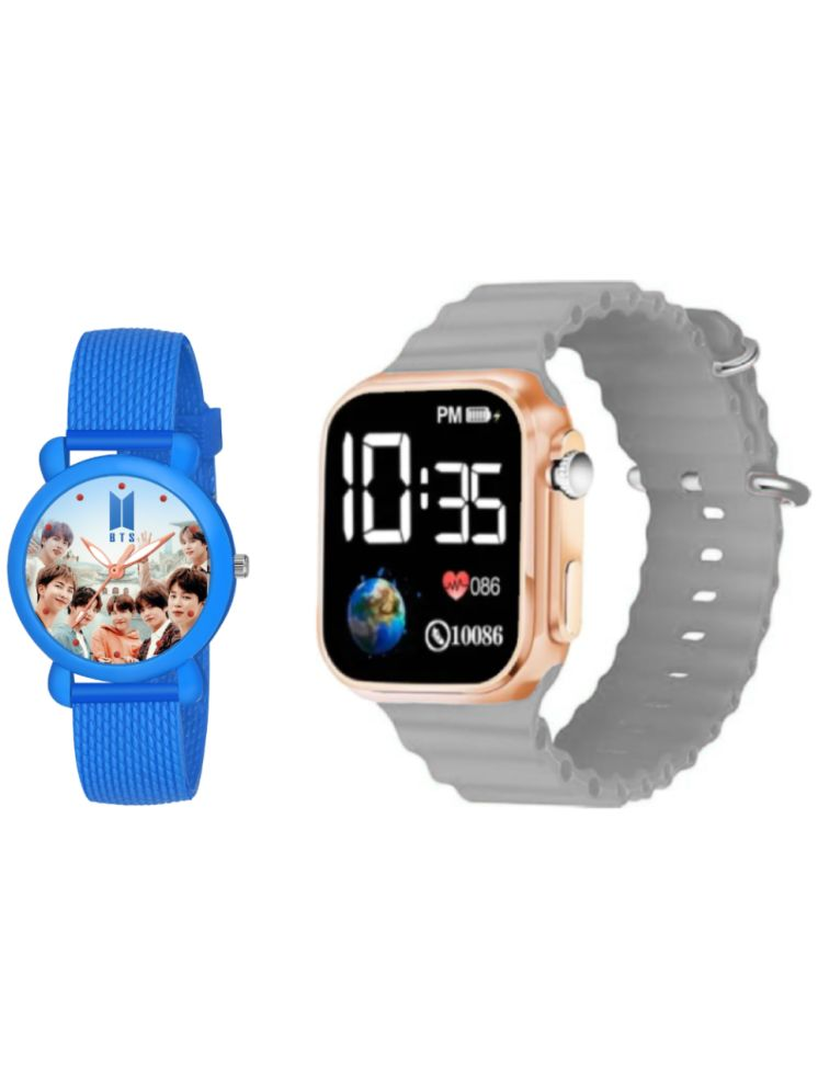     			DECLASSE Blue Dial Analog-Digital Boys Watch ( Pack Of 2 )