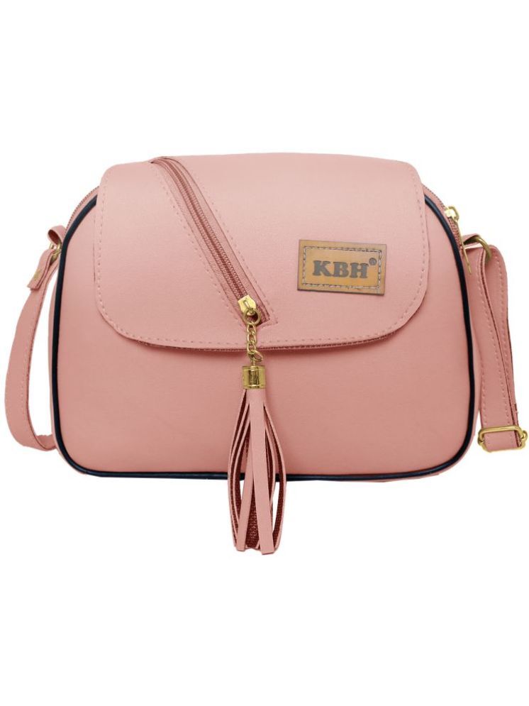     			Darklin Pink PU Handheld Bag