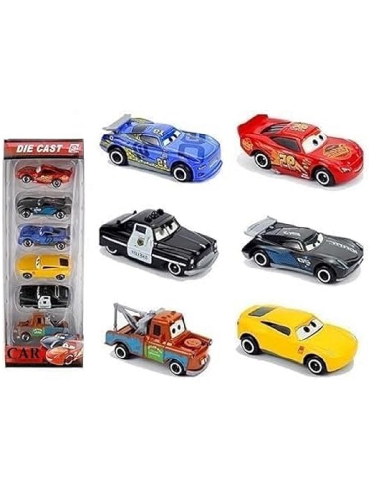     			FEDIFU Mini Metal Die Cast Car Set of-6 Toy Vehicle Play Set Free Wheel High Speed Unbreakable Car for Kids, Small Racing Car for Exciting Playtime Adventures, Movie Vehicles Car for Kids