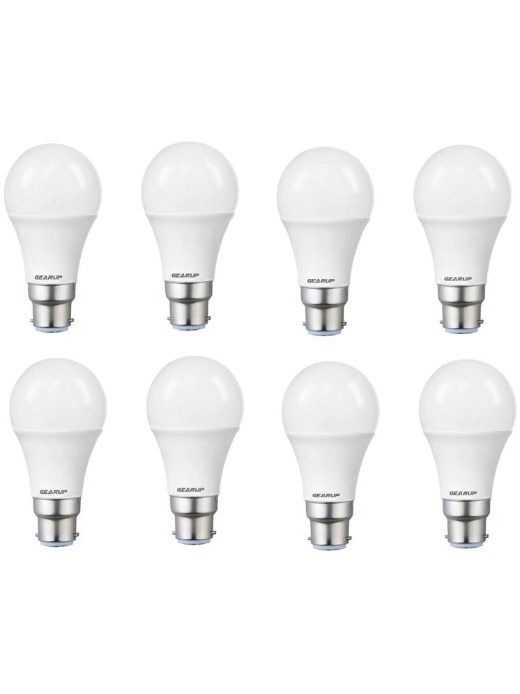     			Gearup 9W Natural White LED Bulb ( Pack of 8 )