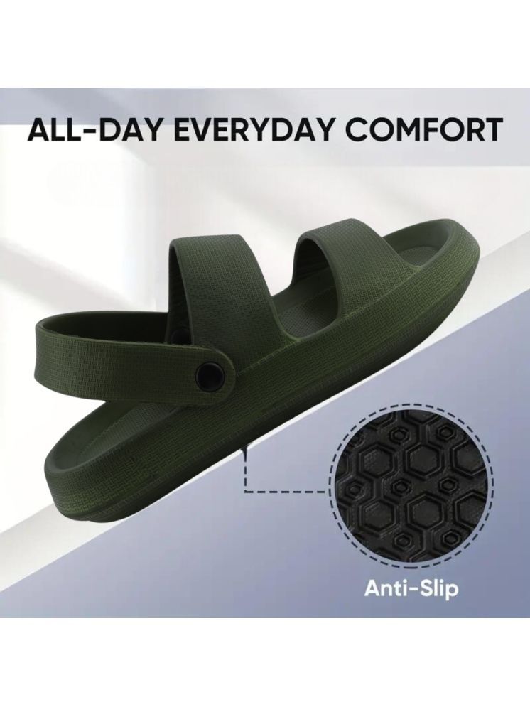     			Jootiyapa Olive Men's Slide Flip Flop