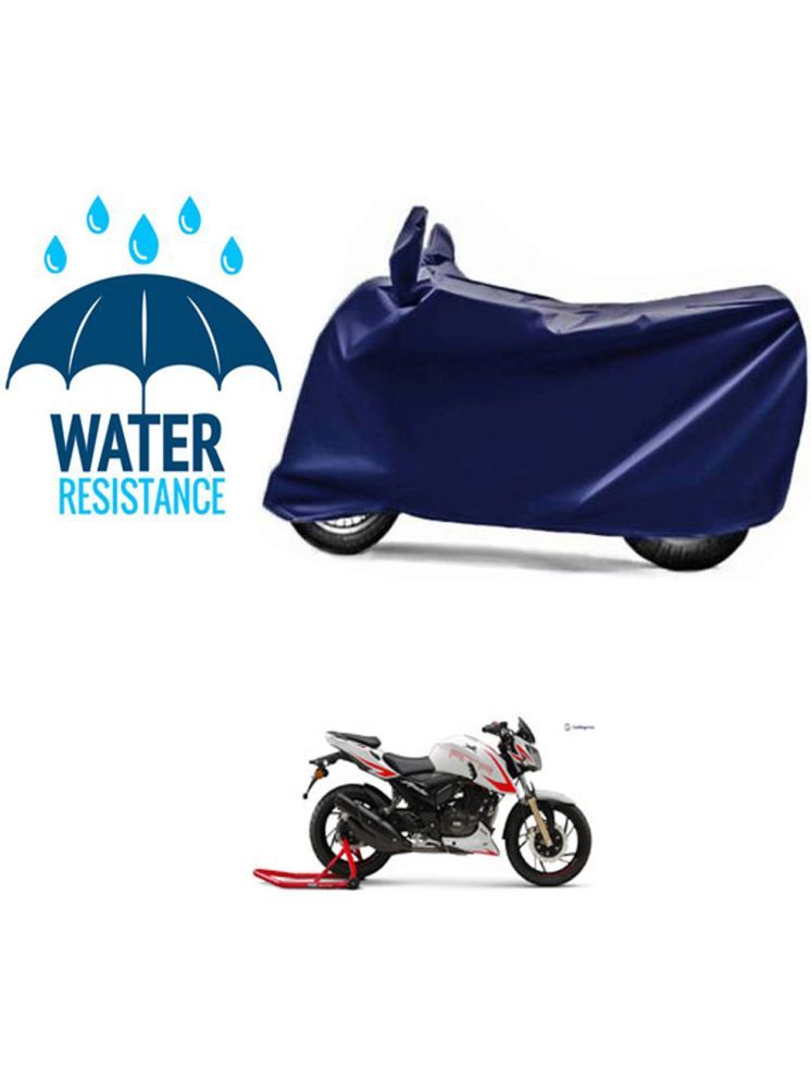     			RONISH Bike Body Cover for TVS Apache RTR 200 4V Carb ( Pack of 1 ) , Blue