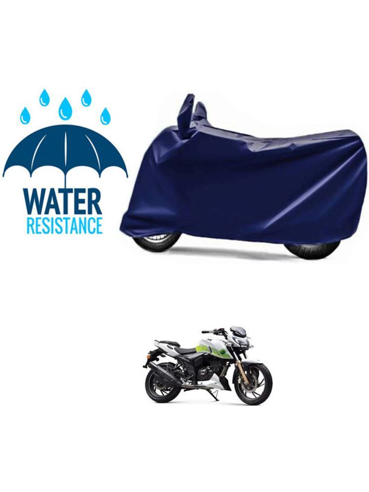     			RONISH Bike Body Cover for TVS Apache RTR 200 4V FI ( Pack of 1 ) , Blue