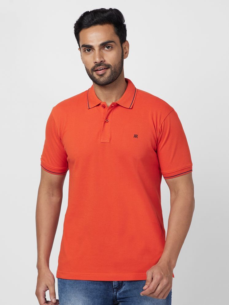     			Raymond Cotton Regular Fit Solid Half Sleeves Men's Polo T Shirt - Red ( Pack of 1 )