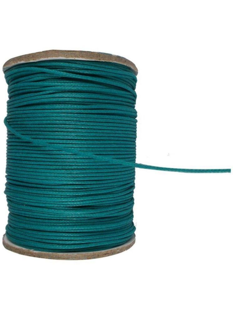     			SIJCM Turquoise Cotton Wax Thread ( Pack of 1 )