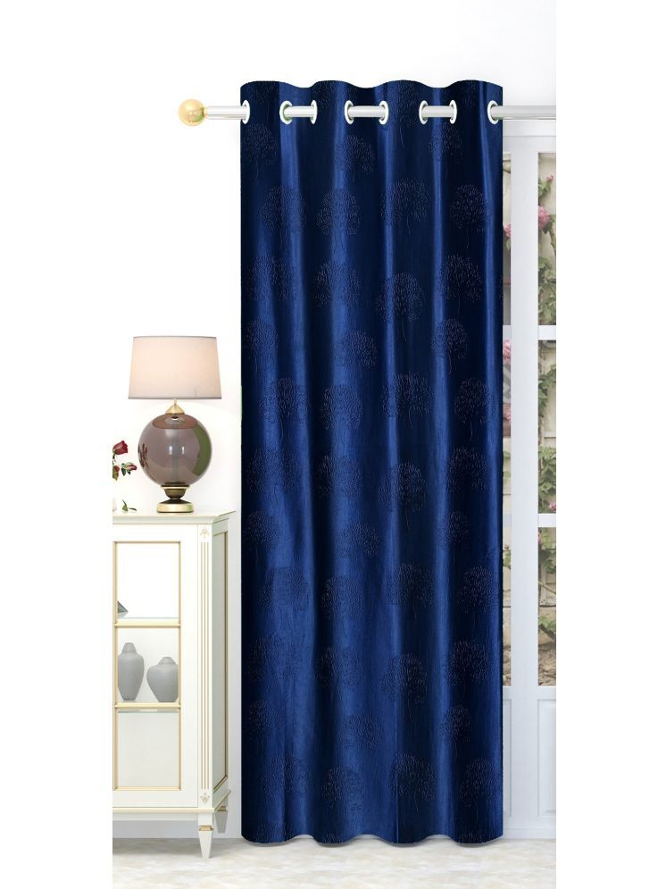     			SWIZIER Abstract Room Darkening Eyelet Curtain 5 ft ( Pack of 1 ) - Blue