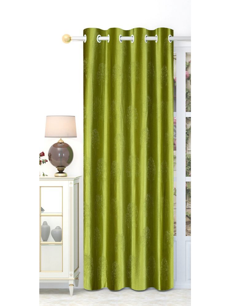     			SWIZIER Nature Room Darkening Eyelet Curtain 7 ft ( Pack of 1 ) - Green