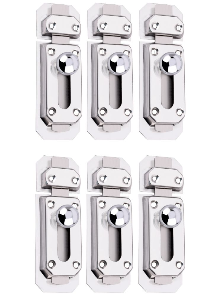     			Sun Shield Steel Baby Latch 3 Inch SS Finish Set of 6 Pcs