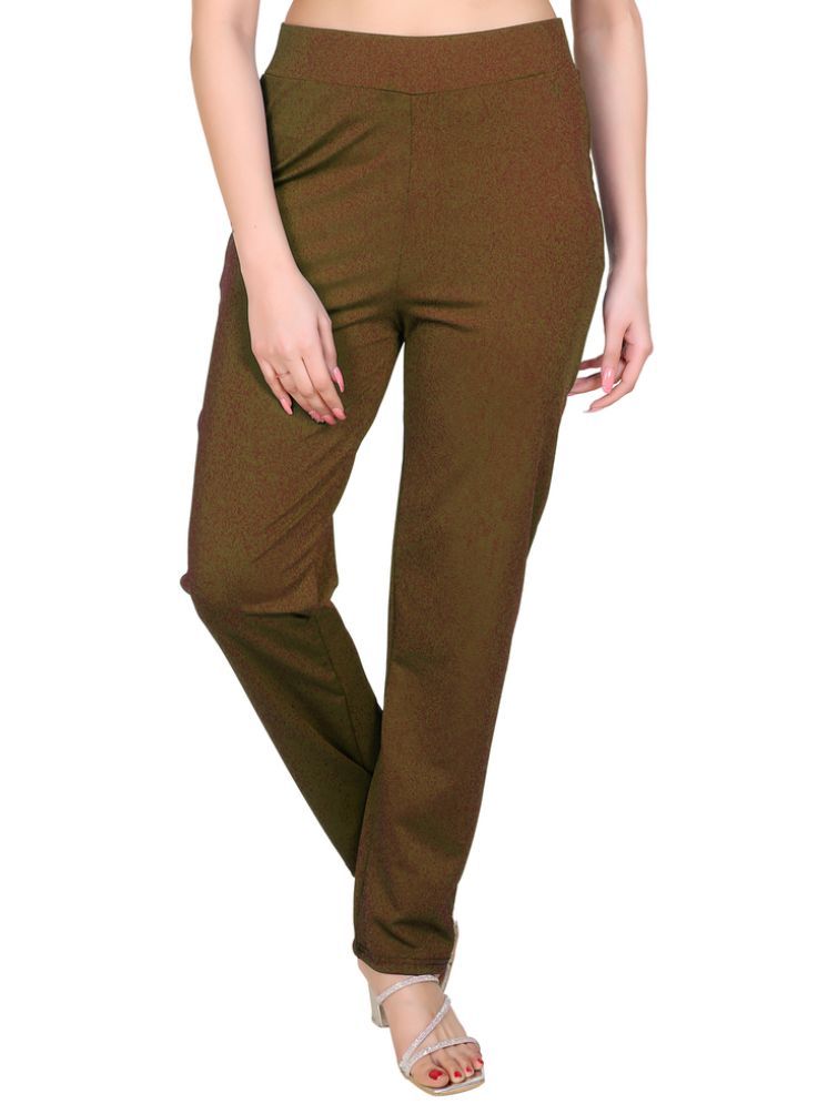     			Whyme Fashion Camel Cotton Blend Regular Women's Casual Pants ( Pack of 1 )