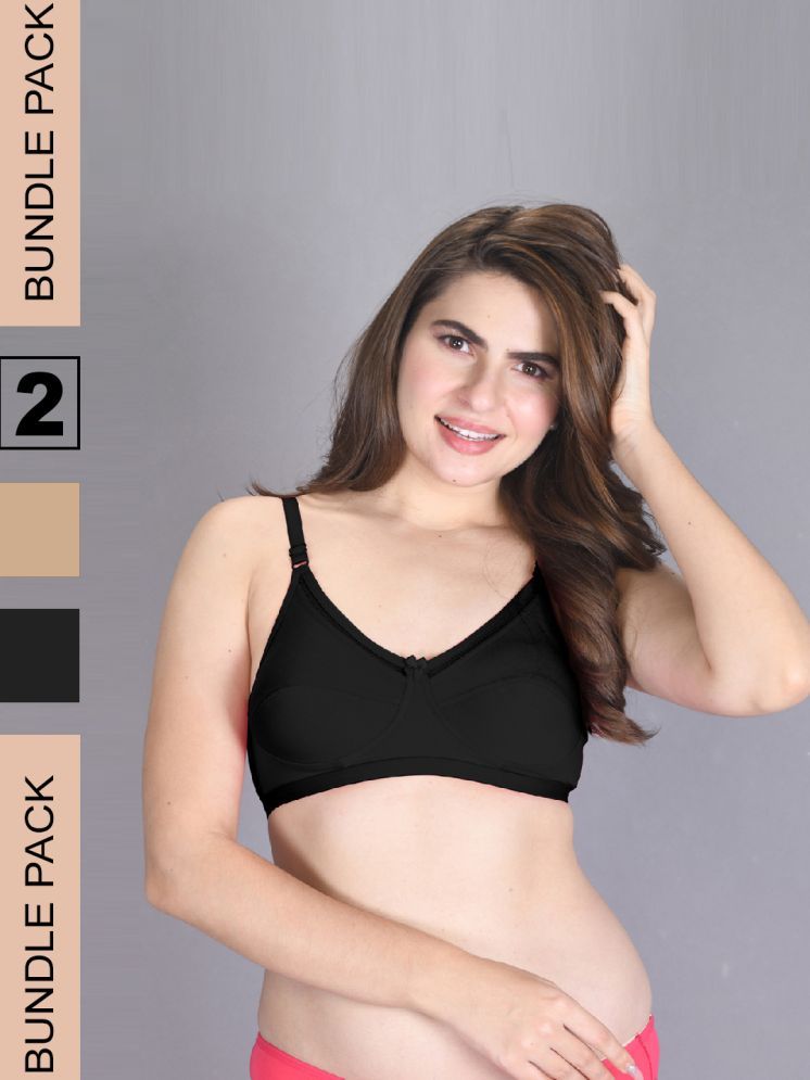     			lux venus Beige Cotton Non Padded Women's Everyday Bra ( Pack of 2 )