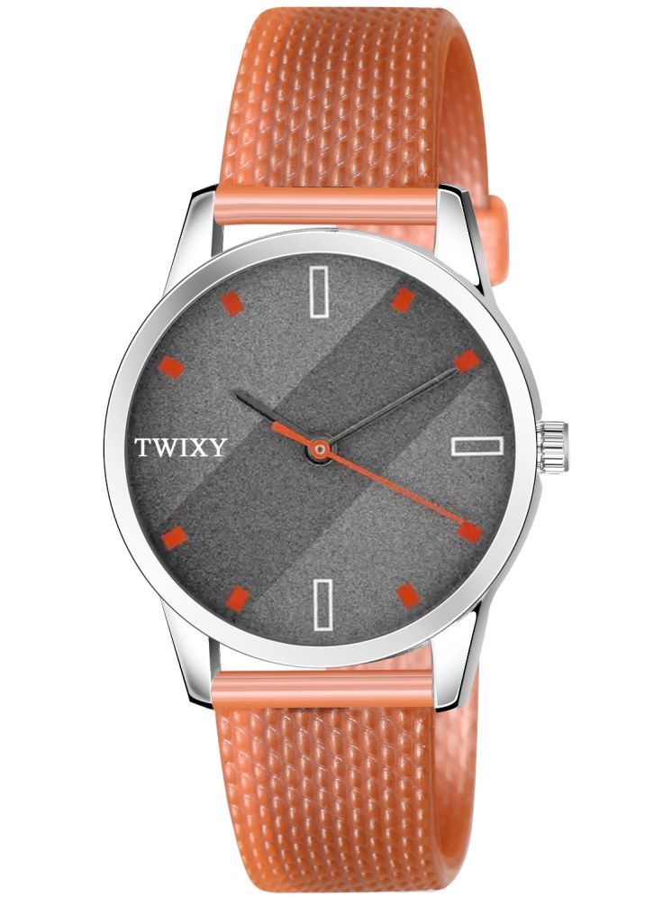     			twixy Rust PU Analog Womens Watch