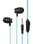 MZ M106 3.5 mm Wired Earphone In Ear Volume Controller Blue