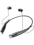 hitage HBS-730 NECKBAND BLACK In-the-ear Bluetooth Headset with Upto 20h Talktime Deep Bass - Black